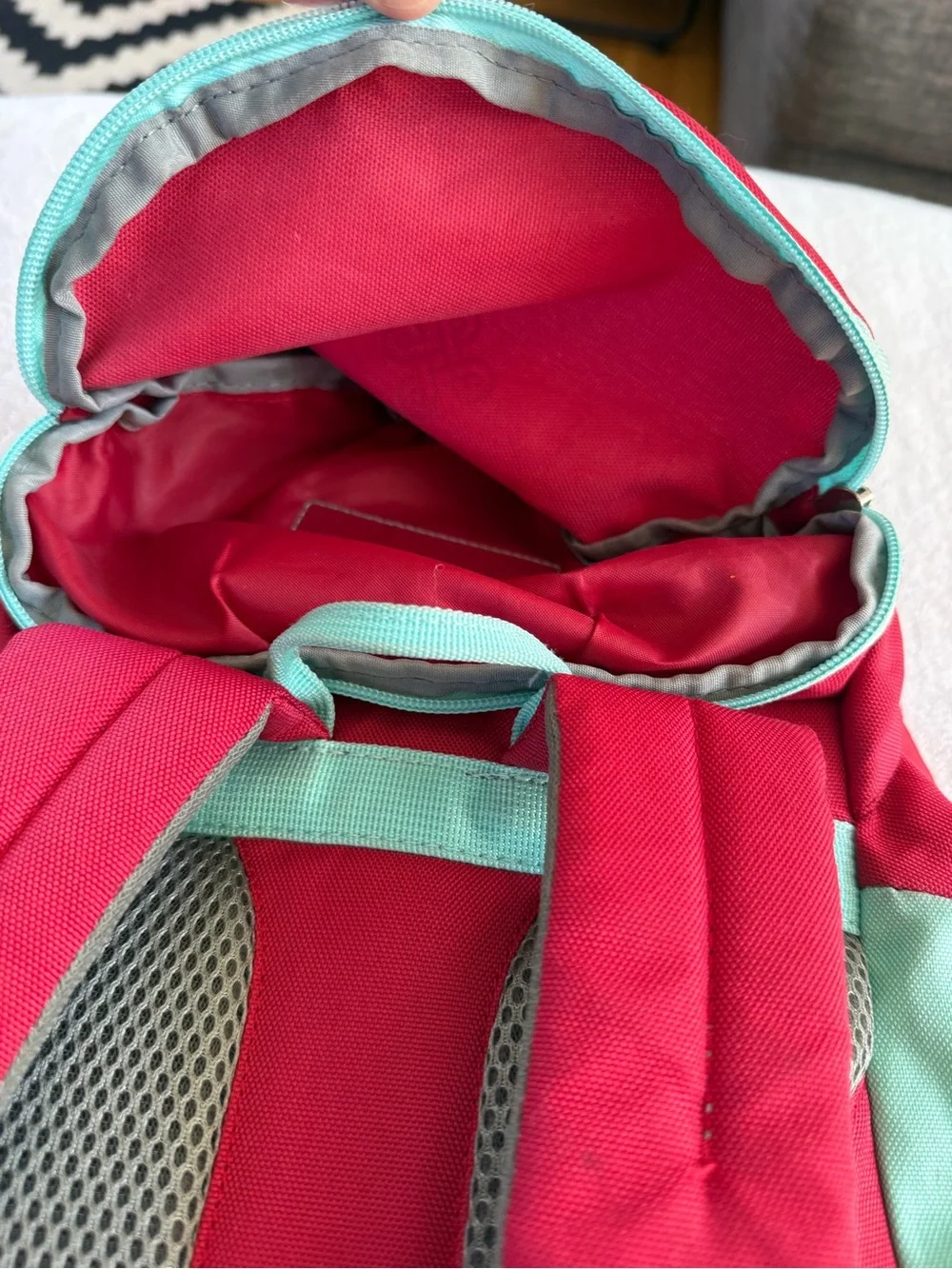 Kids Kilpi Red and Mint Toddler Backpack